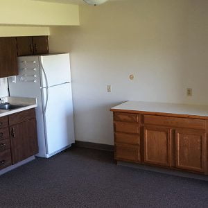 kitchen inside an apartment